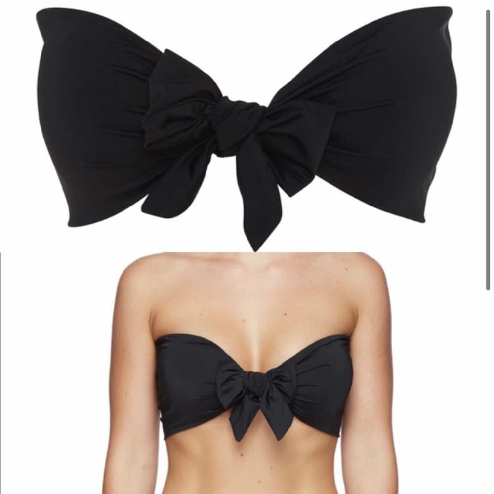 NWT Myra Swim Gene Bikini Top Black